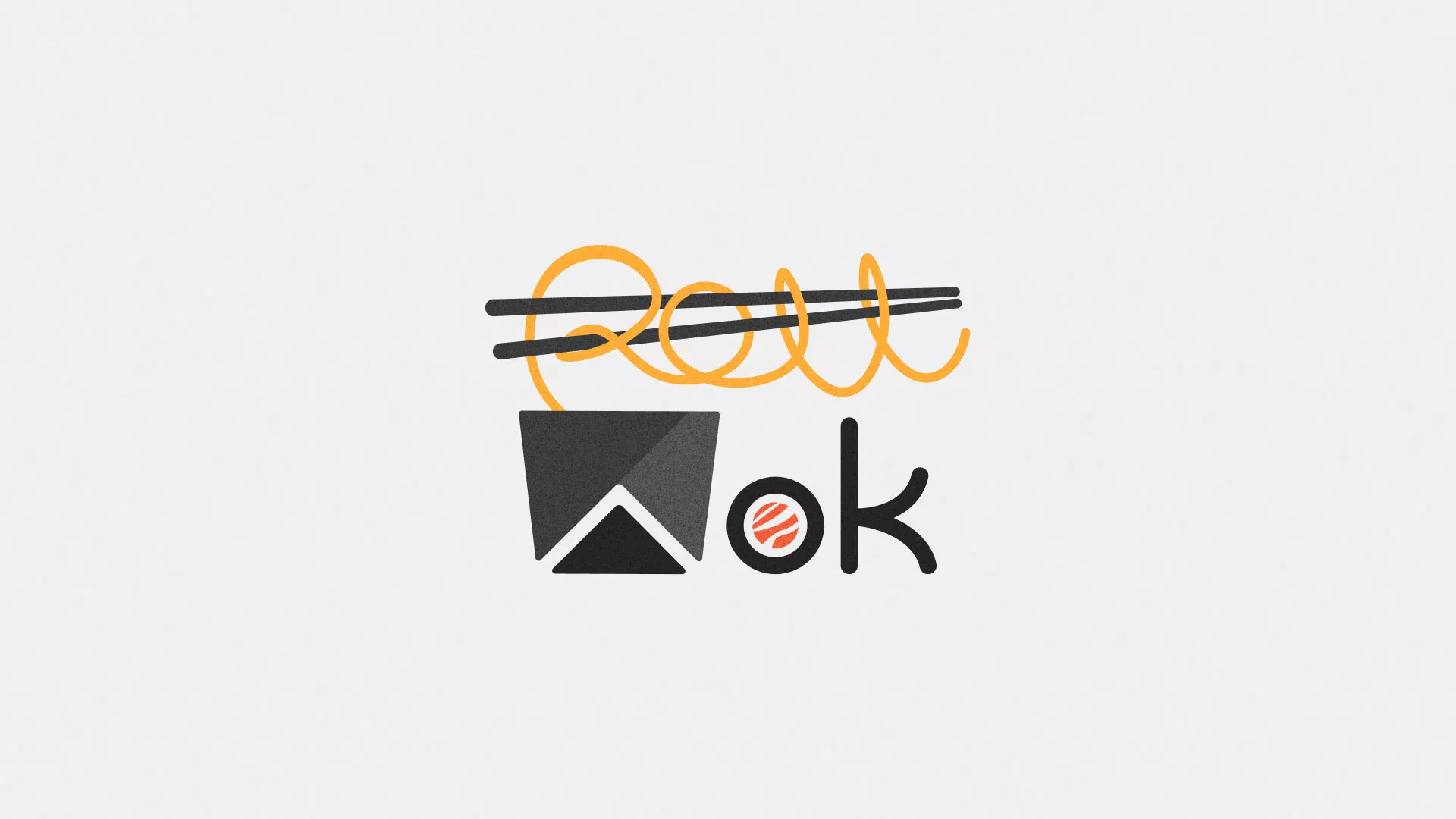 Разработка логотипа суши-бара «Roll Wok Club» в Наро-Фоминске