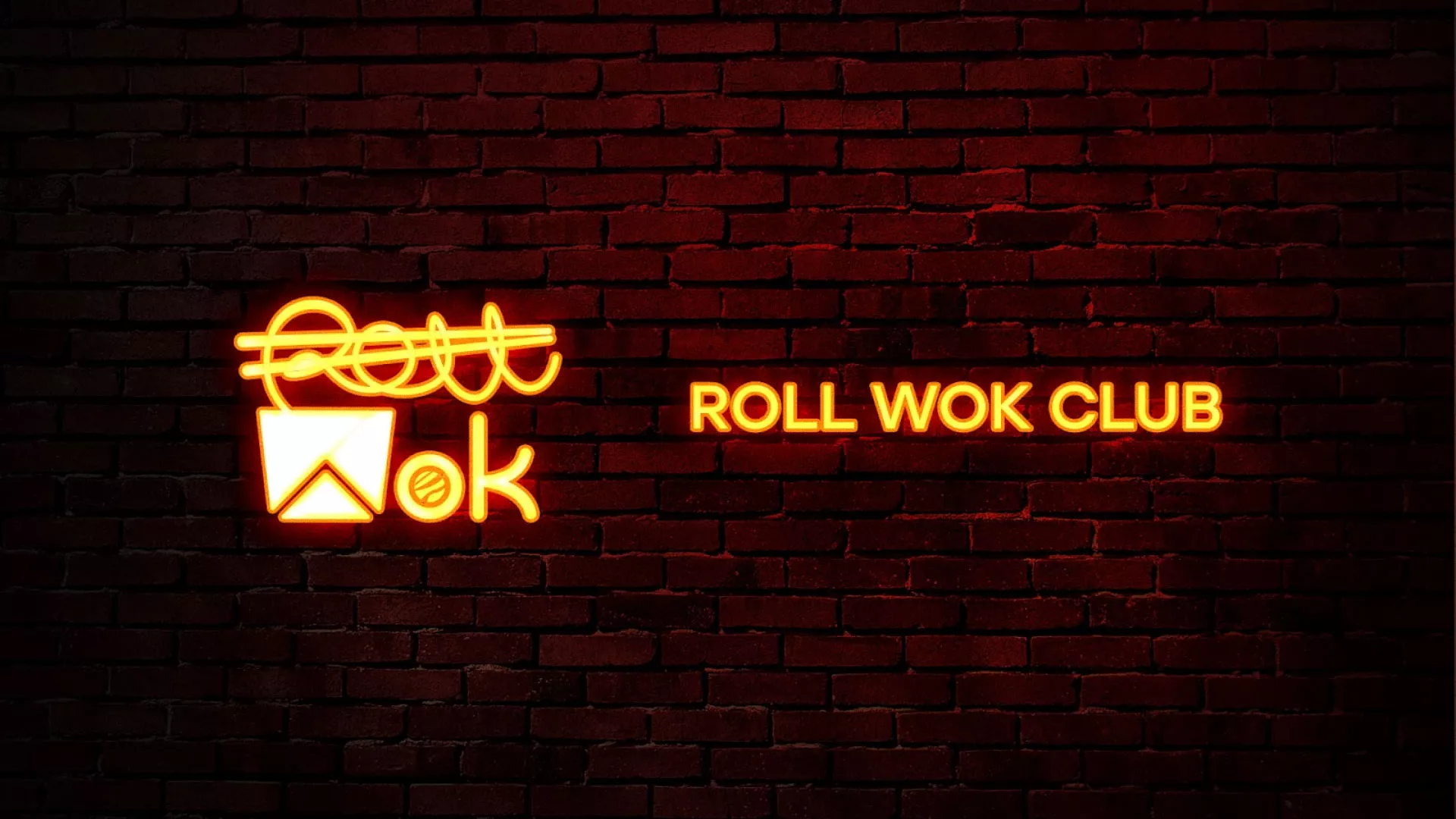 Разработка интерьерной вывески суши-бара «Roll Wok Club» в Наро-Фоминске